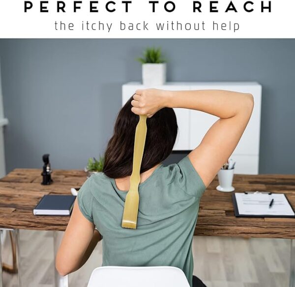 Wooden Back Scratcher Long Handle 2 pcs set - Image 3